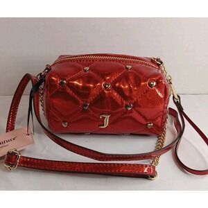Red Quilted Crossbody Bag